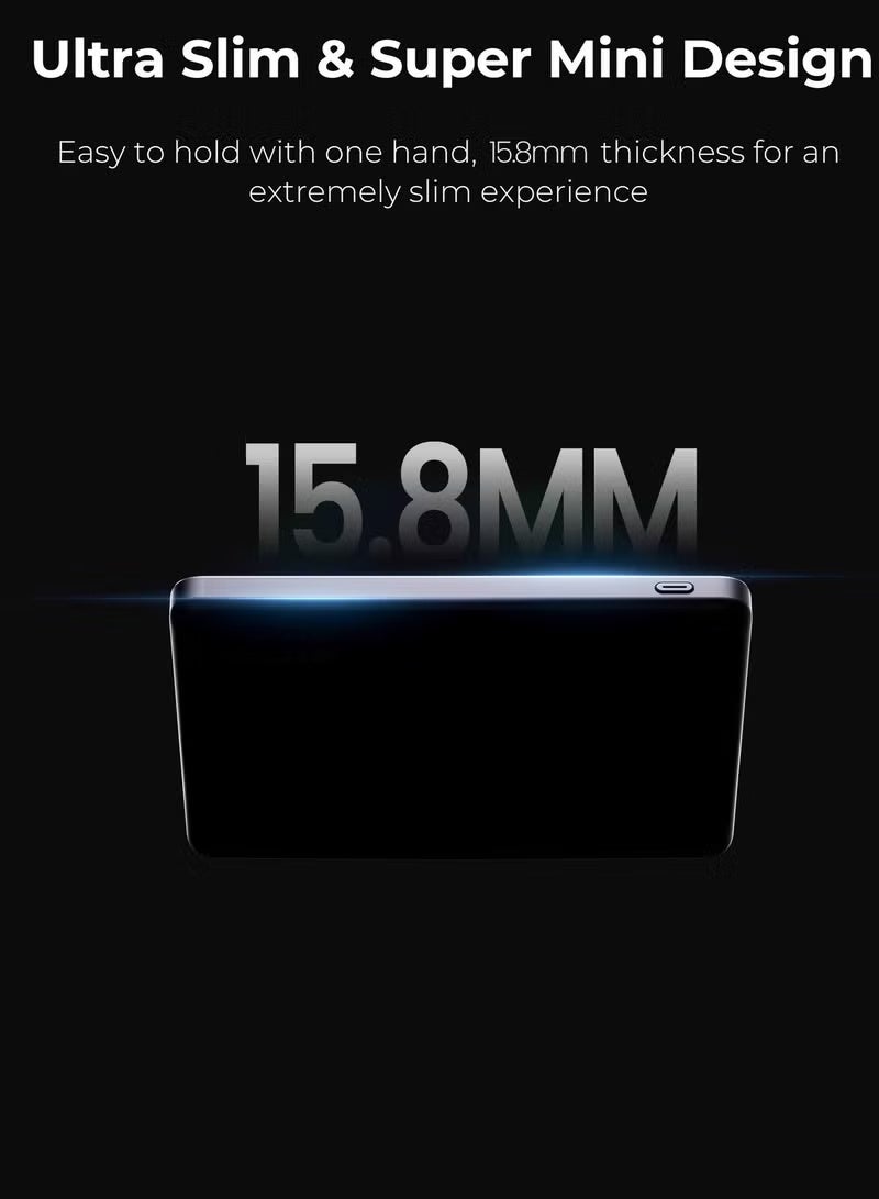 SMARTX Magnetic 10,000mAh Power Bank with Kickstand – Ultra Slim Fast Wireless Charger, 20W USB-C Output, MagSafe Compatible Battery Pack for iPhone 16/15/14/13, Galaxy S25/S24 & All Qi-Enabled Devices  - Image 5