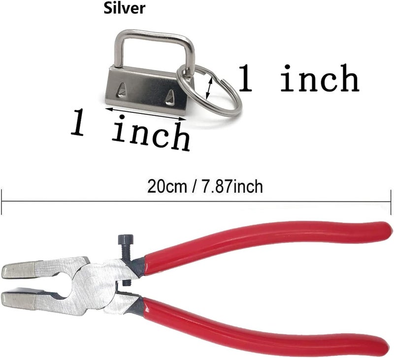 MYYZMY 51 Sets of Key Fob Hardware Jaws Pliers with Rubber Tips - Perfect for Installation, Random Color - Image 3