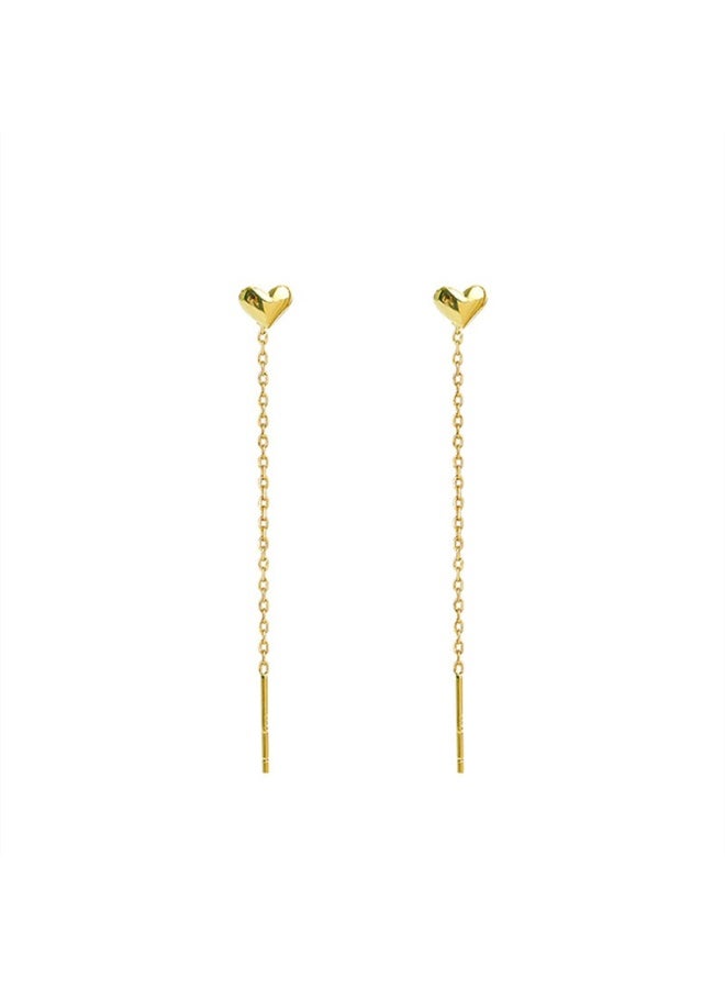 يوكانبي أقراط قلب من الفولاذ التيتانيوم | تصميم أنيق وفعالية تصغير الوجه، مجوهرات عصرية - Image 4