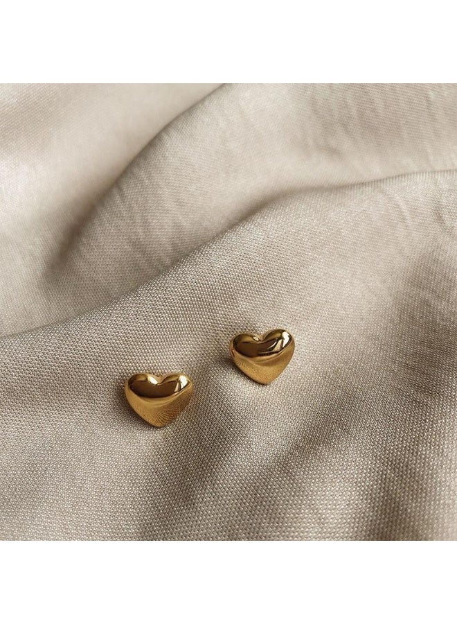 يوكانبي أقراط قلب من الفولاذ التيتانيوم | تصميم أنيق وفعالية تصغير الوجه، مجوهرات عصرية - Image 5