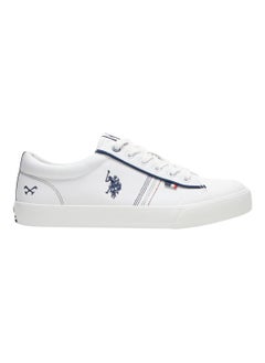 U.S. Polo Assn. Men's White Classic Low-Top Sneakers,Lightweight Casual Shoes for Everyday Style  - Image 1