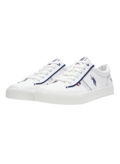 U.S. Polo Assn. Men's White Classic Low-Top Sneakers,Lightweight Casual Shoes for Everyday Style  - Image 2