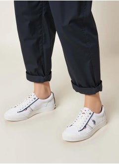 U.S. Polo Assn. Men's White Classic Low-Top Sneakers,Lightweight Casual Shoes for Everyday Style  - Image 3