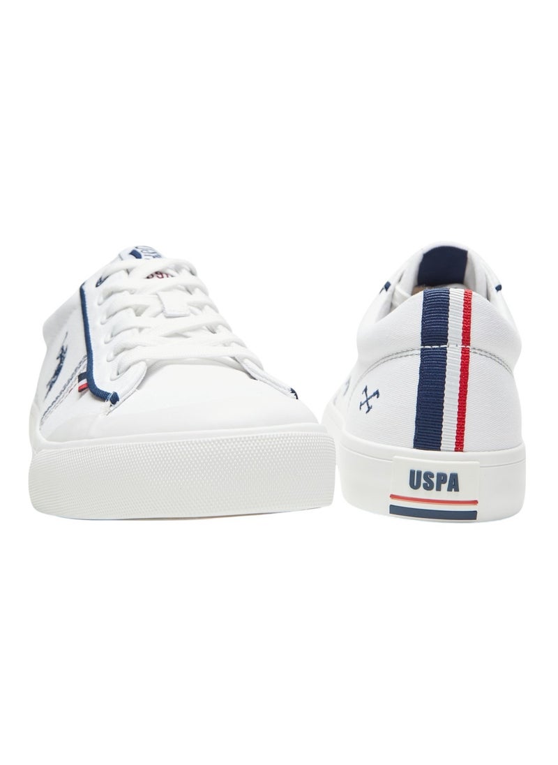 U.S. Polo Assn. Men's White Classic Low-Top Sneakers,Lightweight Casual Shoes for Everyday Style  - Image 5