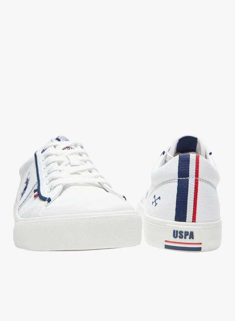 U.S. Polo Assn. Men's White Classic Low-Top Sneakers,Lightweight Shoes Casual for Everyday Style - Image 5