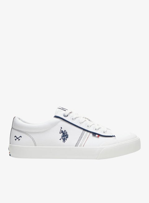 Men's White Classic Low-Top Sneakers,Lightweight Shoes Casual for Everyday Style