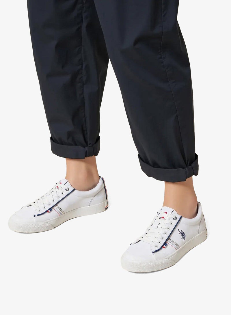 U.S. Polo Assn. Men's White Classic Low-Top Sneakers,Lightweight Shoes Casual for Everyday Style - Image 3