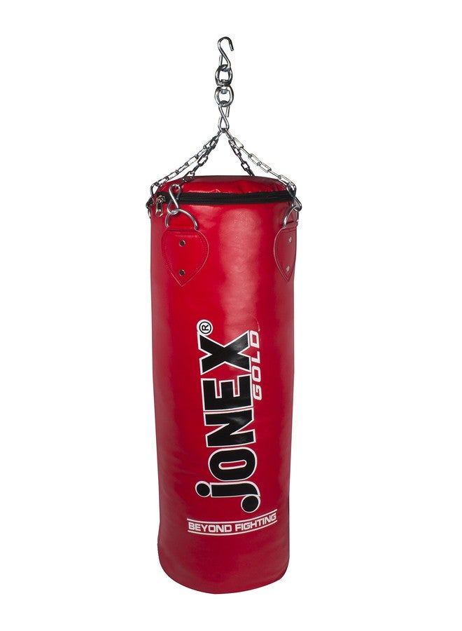 Jonex JJ Jonex Punching Bag, Boxing Bag, Karate Bag, Unfilled Boxing Kit with Hanging Chain Unfilled Boxing Kit Gold (Red, 36") - Image 2