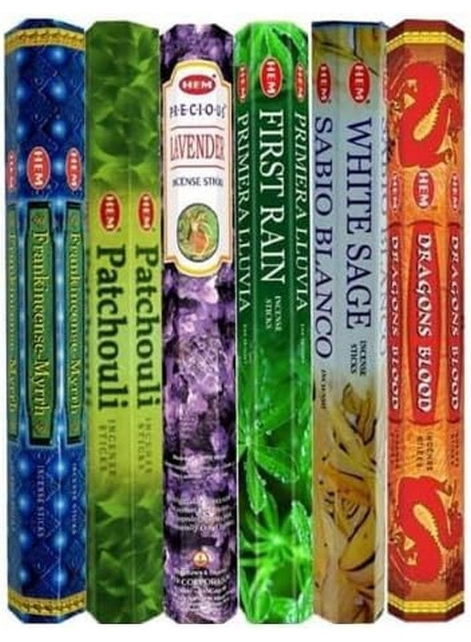 هيم أعواد بخور هيكسا كومبو متنوعة من هيم (أعواد بخور متنوعة) - Image 1