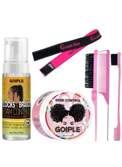 Goiple Edge Control Wax for Women Strong Hold Non-greasy Smoother Gel, Styling for Black Hair No Flaking, White Residue, Braiding Braid Mouss Shine and Smooth  - Image 1