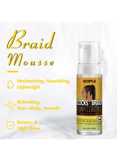 Goiple Edge Control Wax for Women Strong Hold Non-greasy Smoother Gel, Styling for Black Hair No Flaking, White Residue, Braiding Braid Mouss Shine and Smooth  - Image 3
