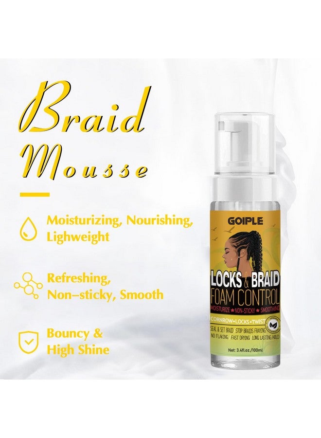 جويبل شمع التحكم في الحواف للنساء، جل غير دهني وناعم، تصفيف للشعر الأسود، لا يتقشر، بقايا بيضاء، موس ضفائر لامع وناعم - Image 3