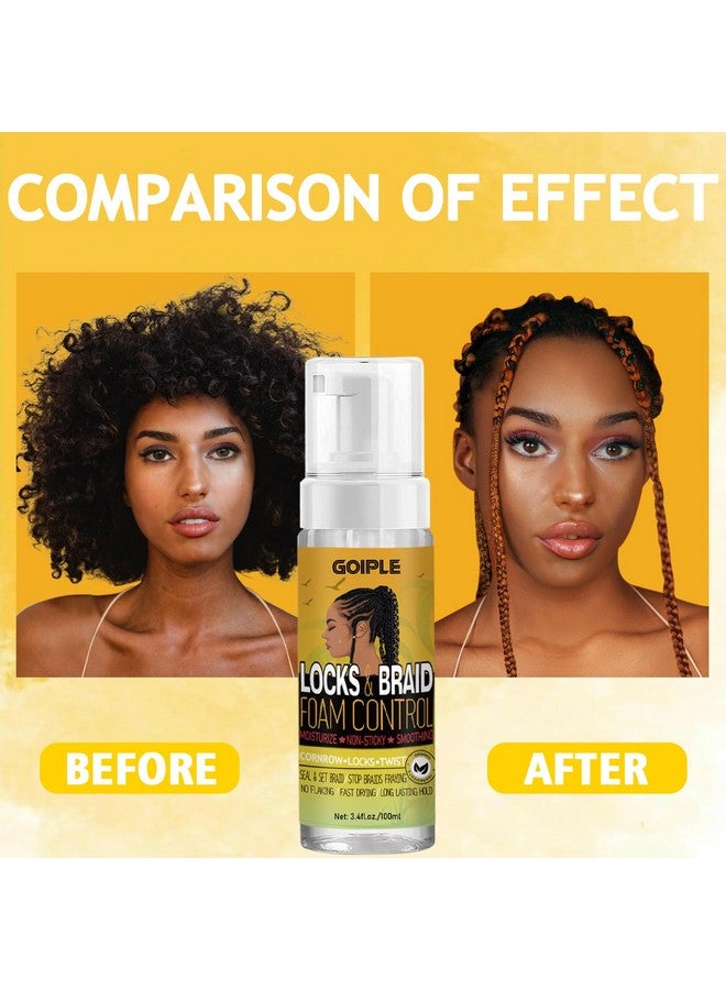 جويبل شمع التحكم في الحواف للنساء، جل غير دهني وناعم، تصفيف للشعر الأسود، لا يتقشر، بقايا بيضاء، موس ضفائر لامع وناعم - Image 5