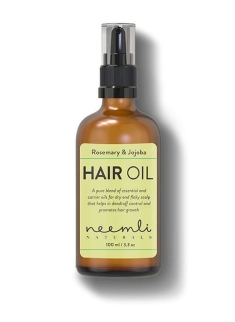 Rosemary and Jojoba Hair Oil | Controls Dandruff, Balances scalp sebum, reduces Premature hair greying and Promotes Hair Growth -100 ml