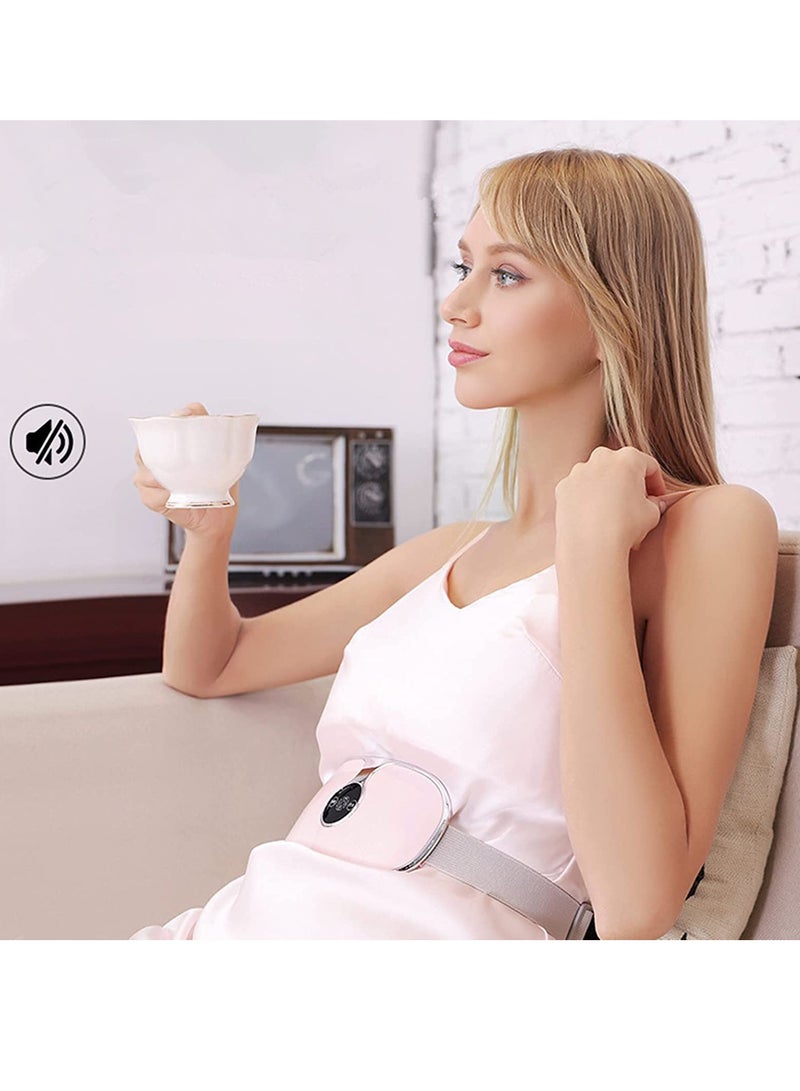Barakah Heating Pads for Cramps Portable Rechargeable USB Menstrual Heating Pad Fast Period Pain Relief Heating Pad with 3 Heat and 3 Massage Modes Back or Belly Heating Pads Gifts for Women - Image 2