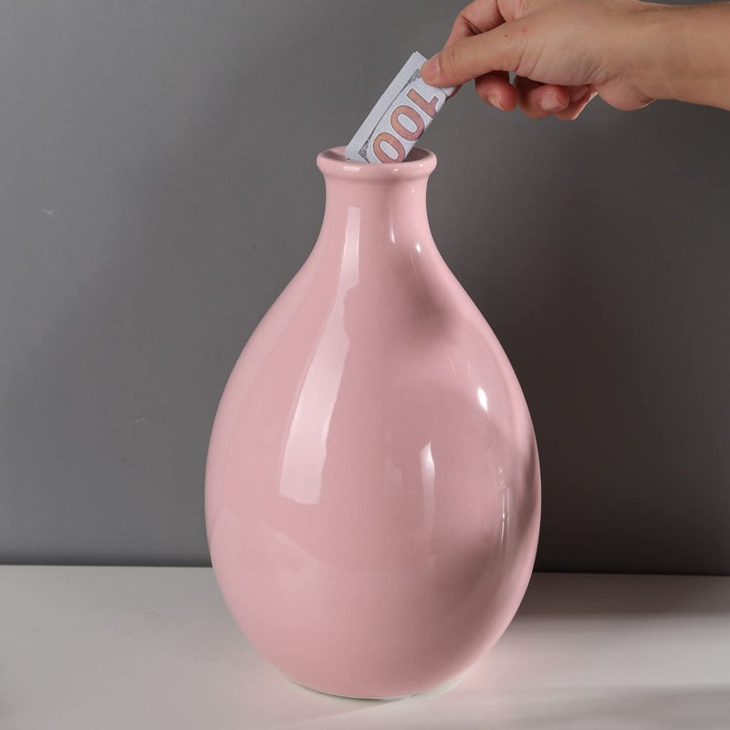 PIG WORLD Large Piggy Bank for Adults Must Break to Open,Piggy Bank for Boys,Ceramic Coin Jar,alcancias de Dinero para adultos niÃ±os,Money Safe for Cash Saving,Girls Money Bank,Modren Home Decor Living Room - Image 2