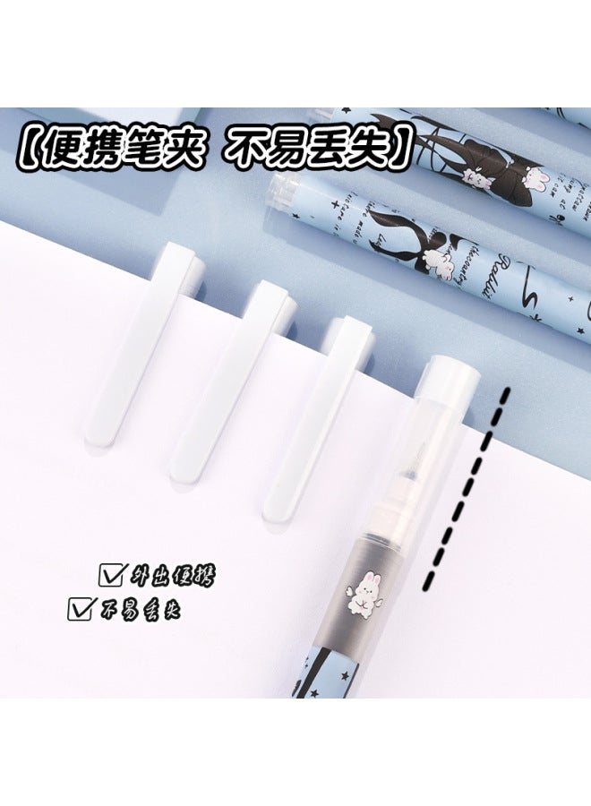 HELPS Cartoon Straight Liquid Ball Pen Student Quick-drying High-value 0.5mm Giant Writing Gel Pen Large Capacity Black Water Pen - Image 4