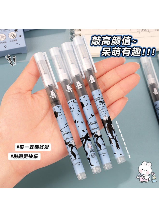 HELPS Cartoon Straight Liquid Ball Pen Student Quick-drying High-value 0.5mm Giant Writing Gel Pen Large Capacity Black Water Pen - Image 2