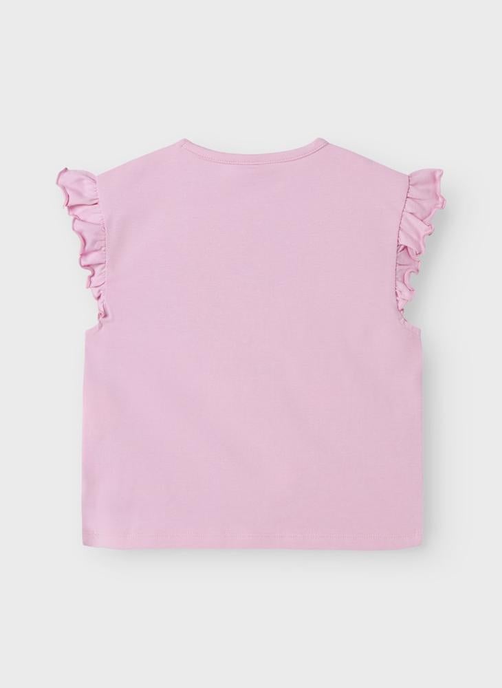 NAME IT Kids Paw Crew Neck T-Shirt  - Image 2
