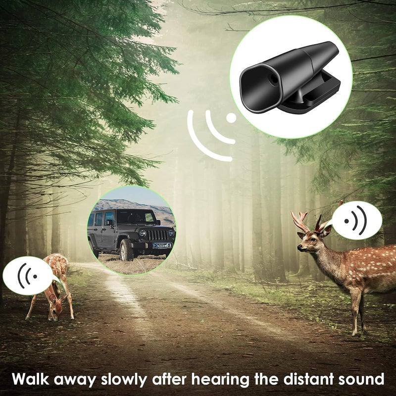 Frienda 18 Pieces Car Deer Whistle Vehicles Deer Horn Warning Device Repellent Devices with Adhesive Tapes Vehicles Dual Construction Deer Warning Whistle Save-a-deer Whistle for Truck (Elegant Style) Moisture proof - Image 2