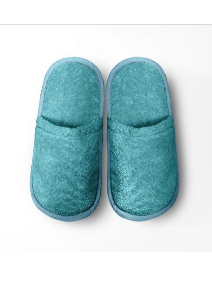 ريزاريز رداء حمام فاخر - 100٪ قطن مخملي ناعم - أزرق مخملي - طقم 2 قطعة - للجنسين - Image 3