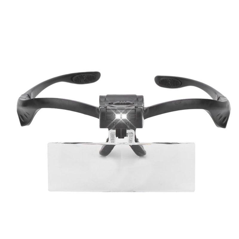 Eyeglass Type Headband Magnifier with 5 Lens LED Lamp for Eyelashes Extension Use - Image 4