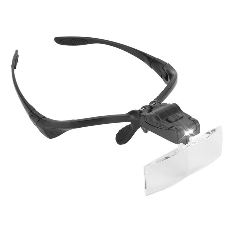 Eyeglass Type Headband Magnifier with 5 Lens LED Lamp for Eyelashes Extension Use - Image 5