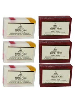 Khadi Pure Honey & Mix Fruit Soap 125 Ml (Pack Of 6)  - Image 2