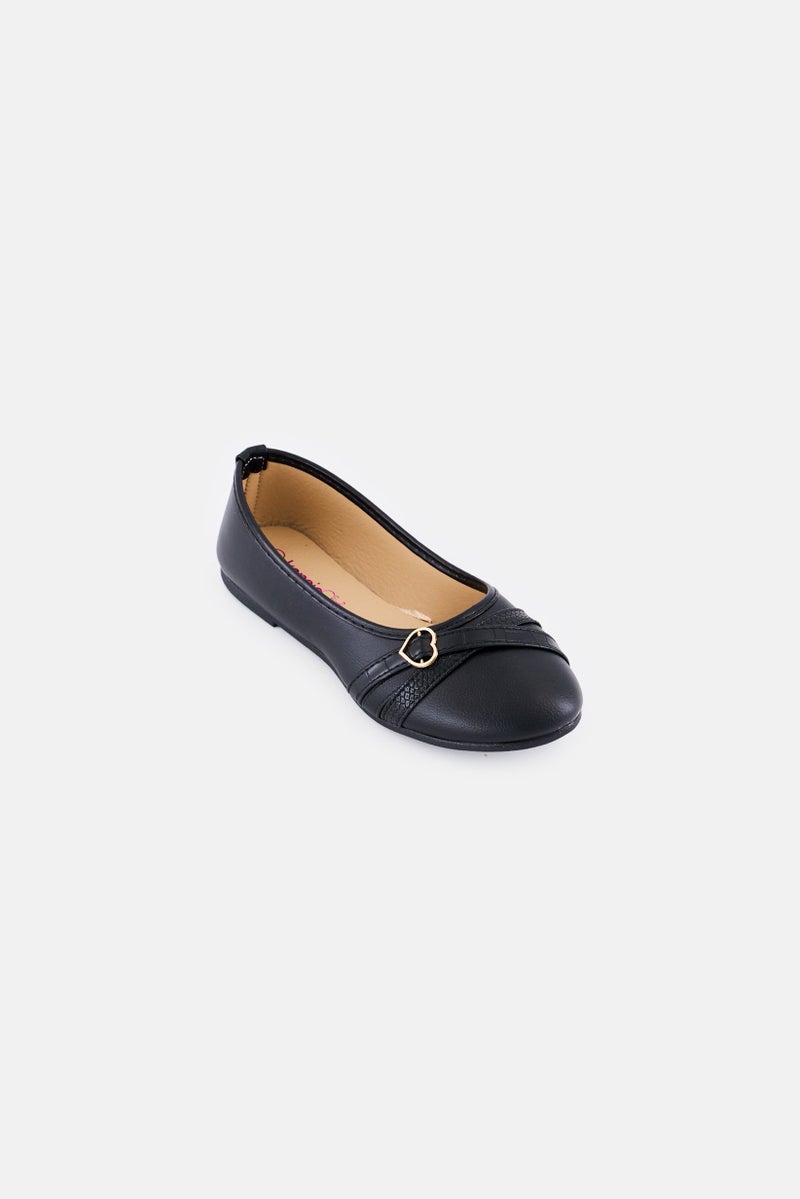 Kensie Girl Kids Girl Ballerinas Slip On Flats, Black  - Image 1