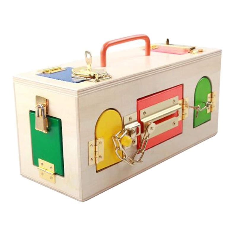 klarako Montessori Colorful Lock Box Preschool Kids Baby Life Practical Memory Game - Image 5