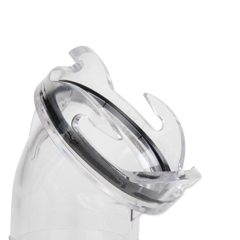 Camco Camco Clear 45 Degree RV Sewer Hose Adapter Fitting | Features 4 Bayonet Prongs, a Heavy-Duty Polycarbonate Construction, and is Compatible with 3-Inch Diameter Sewer Hoses (39432), Clear  - Image 3