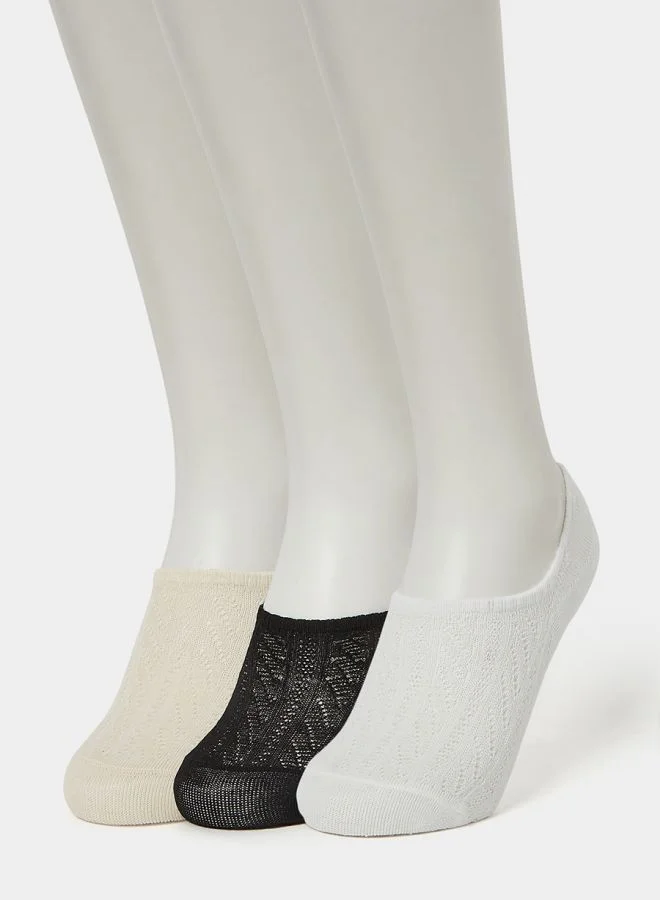 Styli Pack of 3 - Textured Shoeliner Socks