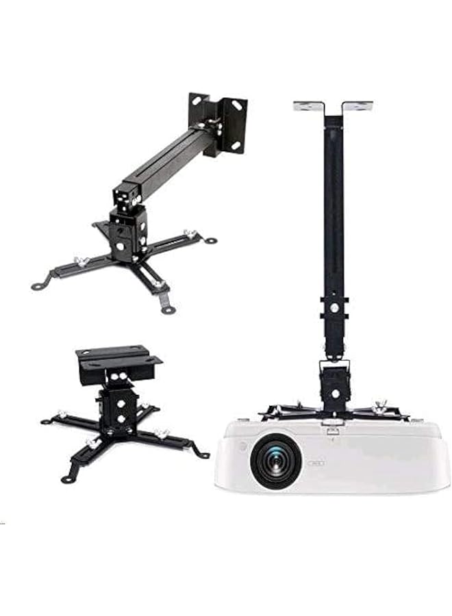 erorex Universal Projector Ceiling Mount Adjustable Wall Mount Extendable Projector Mount Black 16.9—25.6Inch 66Lb Loading For Lcd Dlp Ceiling Projector Epson Optoma Benq Viewsonic