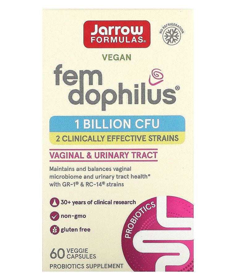 jarrow formulas Vegan Fem Dophilus 1 Billion CFU  60 Veggie Capsules