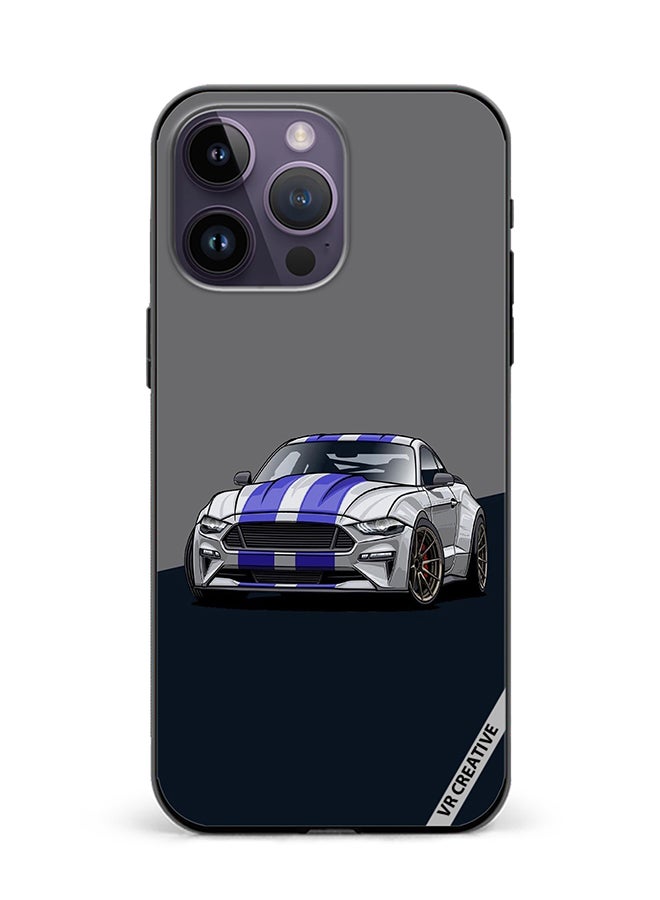 VR CREATIVE Protective Case Cover For Apple iPhone 15 Pro Max Corvette Design Multicolour - Image 1