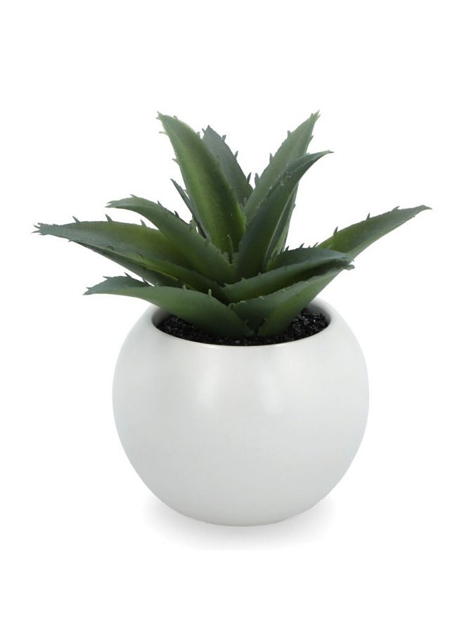 atmosphera 4-Piece Lightweight Realistic Flat Base Succulent Artificial Plant Set Multicolor 12.2 x 9.2 x 8.4 cm 20967  - Image 2