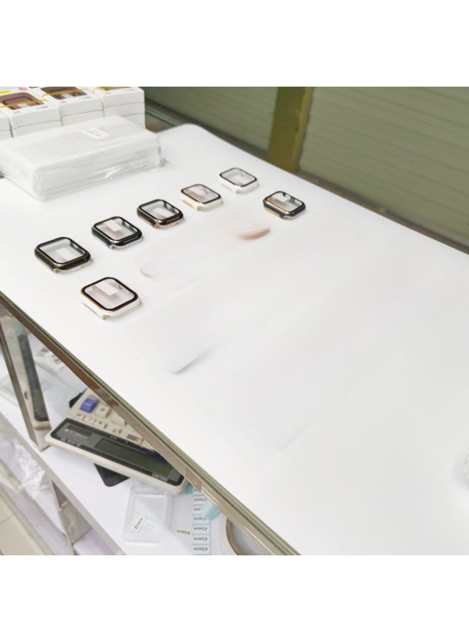 ماركة غير محددة - حافظة ساعة Apple Watch 2-10 الجديدة القابلة للتطبيق من الجيل الثاني - غطاء واقٍ من الفيلم المقسى المنحوت المذهل من مادة البولي كربونات - حافظة ساعة ثنائية اللون - اللون: أسود + ذهبي - الأبعاد الخارجية: 38 مم بدون تغليف - Image 1