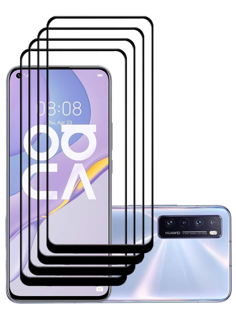 ACLIX 4 Pieces Antistatic ESD Dustproof Premium Quality High Definition Tempered Glass Screen Protector Designed For Huawei nova 7 5G - Image 1