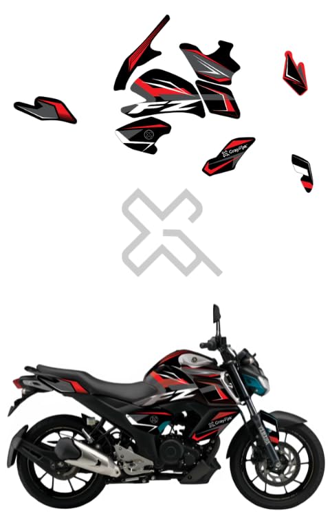 Grayfixx Monoblast Edition Full Body Sticker for FZs v3/v4 | Made in Premium Gloss Vinyl with FPF (Fade Protection Film), Waterproof, Precut Sticker, Pack of 1 with 2 Years Guarantee - Image 5
