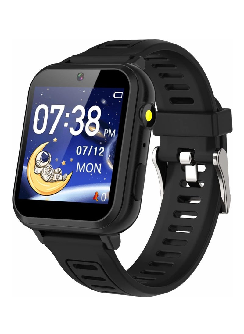 Generic - Kids Smart Watch, Smart Game Watch with 24 Games, HD Touch Screen, Video, Camera, Music Player, Pedometer, Flashlight, Alarm Clock,  Kids Watches for 5-12 Year Olds Boy/Girl (Black) - Image 1