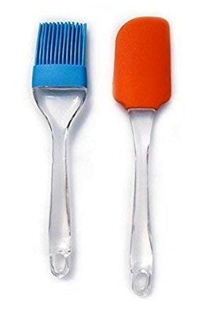 Perfect Pricee Baking Combo of Silicone Spatuala and Brush with 6 Pieces Muffin Mold for Cake Muffin Cup Cakes Making - Image 2