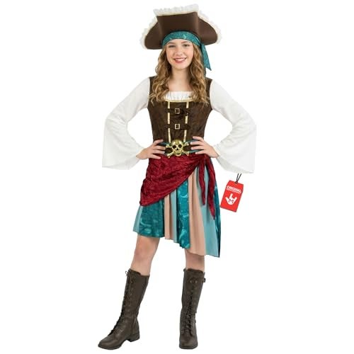 Morph Pirate Captain Girls Pirate Costume Girl Halloween Costumes for Girls Buccaneer Costume Dress Halloween S - Image 1