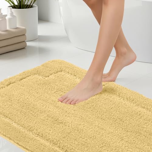 CNNJ Bath Rugs Set 3 Pieces Bathroom Mat Soft Absorbent Plush Shaggy Soft Floor Non Slip Shower Bath Tub Machine Washable (HGD-ser, 20"x32"/20"x20"/17"x24") - Image 3