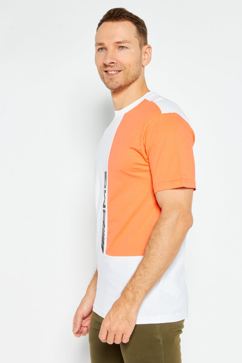 Puma x Mercedes AMG Men Sportswear Fit Short Sleeves Training T-Shirt, White - Image 4