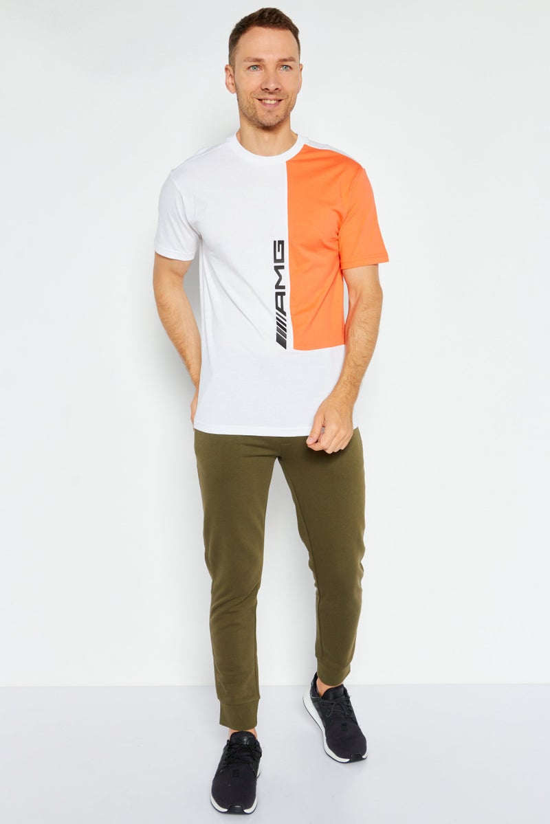 Puma x Mercedes AMG Men Sportswear Fit Short Sleeves Training T-Shirt, White - Image 3