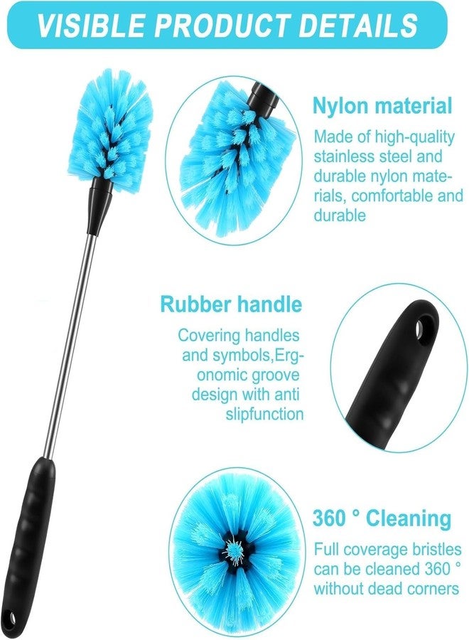 Abhaymart 3Pcs Bottle Cleaner Brush Set, 15 inch Long Handle Washing Baby Bottle Cleaning Brushes for Narrow Neck Water Bottles Tumblers Straws Coffee Mugs Sport Bottles Flasks and Thermos Lid Cup Brush (3 Pcs) - Image 4