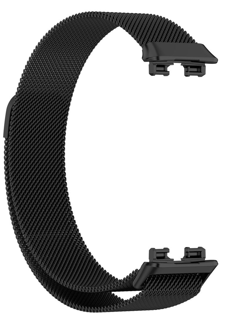 CoomBe 3-Pack Stainless Steel Milanese Loop Band Watchband For HUAWEI Band 8/9 Black/Sliver/Gold  - Image 4