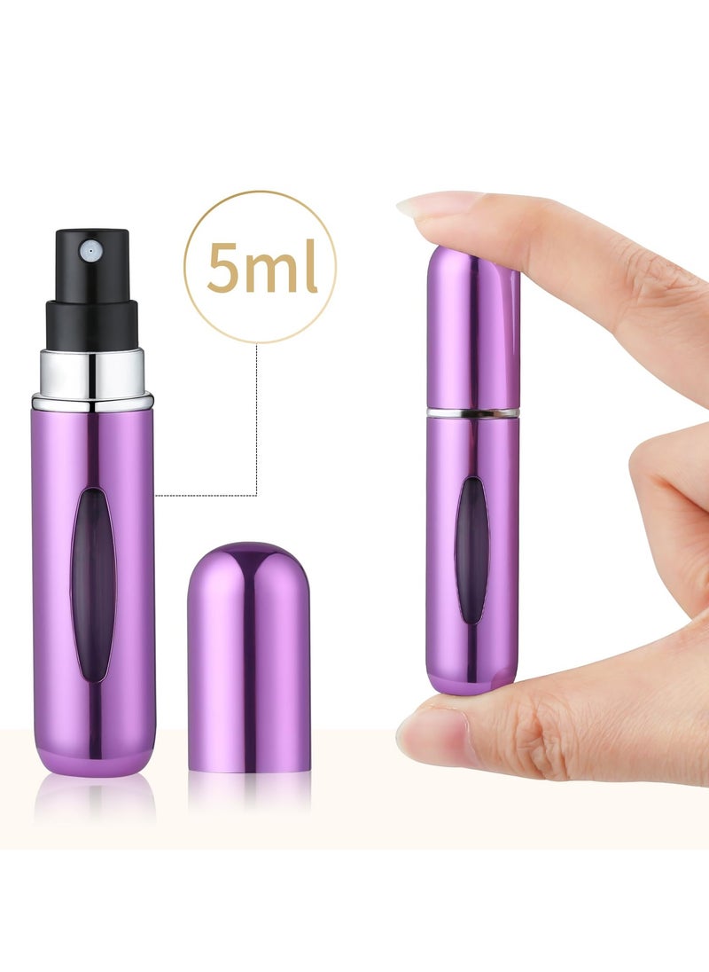 BONITO 3 PCS Portable Mini Refillable Perfume Atomizer Bottle, Travel Size Atomizer Dispenser, Spray Bottles for Traveling (Pink + Purple + Blue)  - Image 2