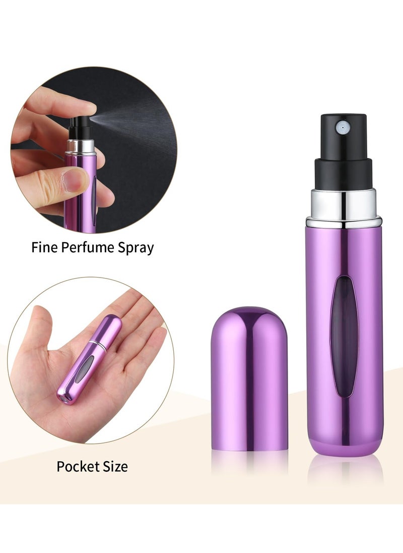 BONITO 3 PCS Portable Mini Refillable Perfume Atomizer Bottle, Travel Size Atomizer Dispenser, Spray Bottles for Traveling (Pink + Purple + Blue)  - Image 3
