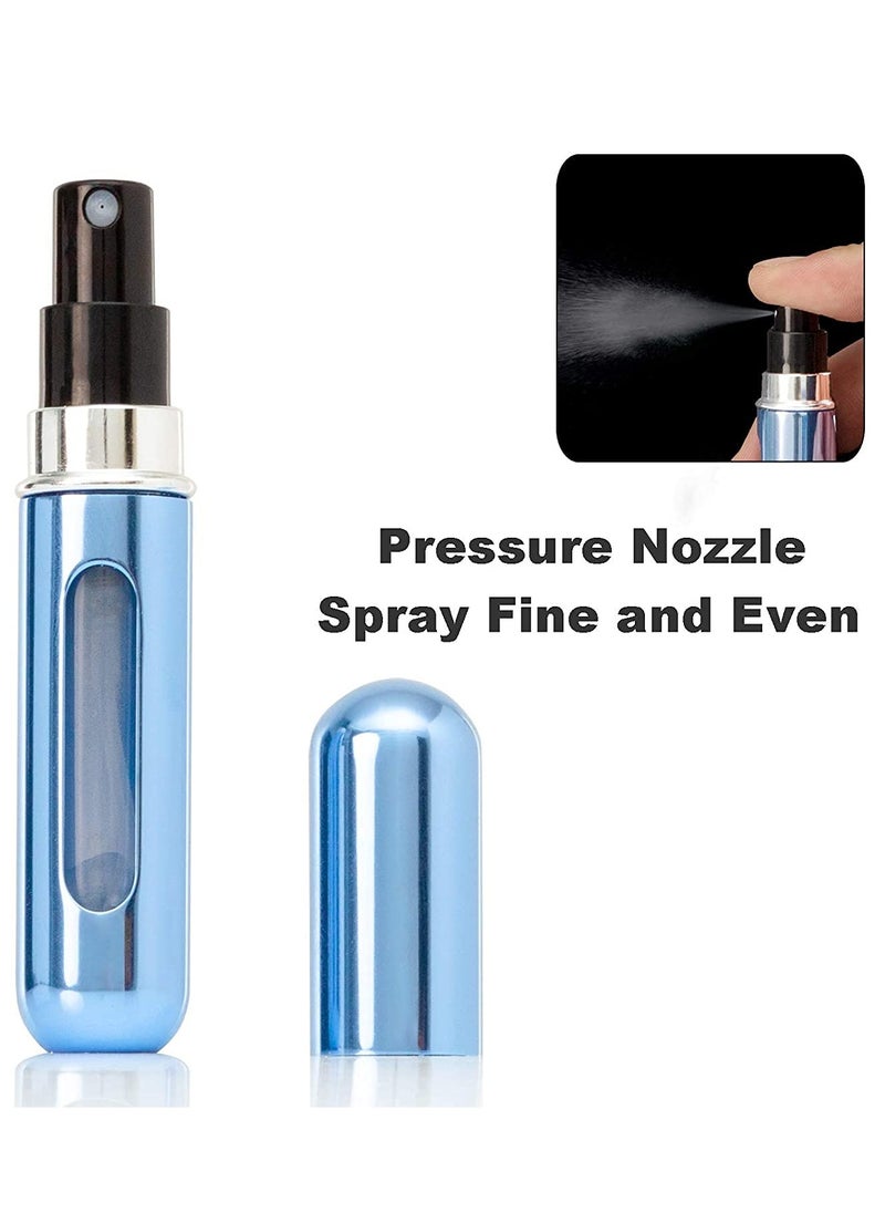 BONITO 3 PCS Portable Mini Refillable Perfume Atomizer Bottle, Travel Size Atomizer Dispenser, Spray Bottles for Traveling (Pink + Purple + Blue)  - Image 5